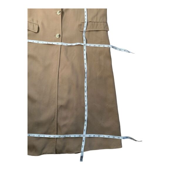 Zara Women’s Flowy Trench Coat Trench beige camel Size Small - Picture 14 of 16